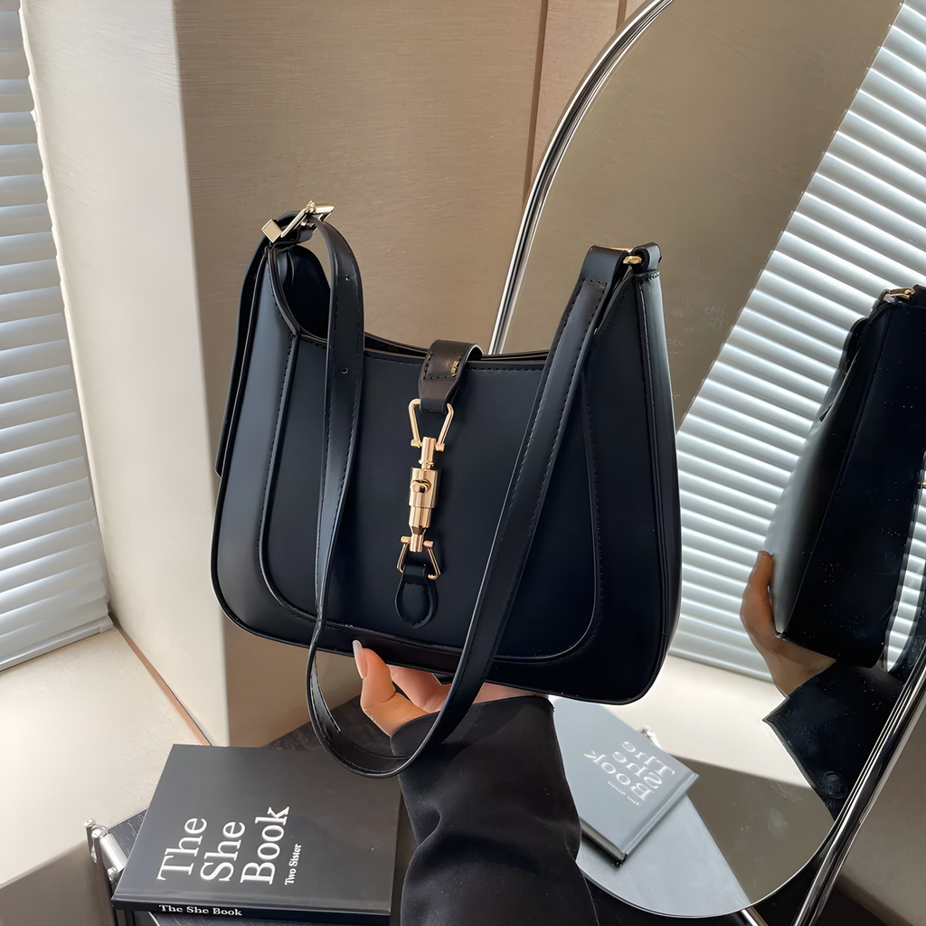 Curved Baguette Shoulder Bag