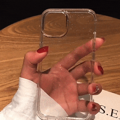 Glitter Clear Shockproof iPhone Case