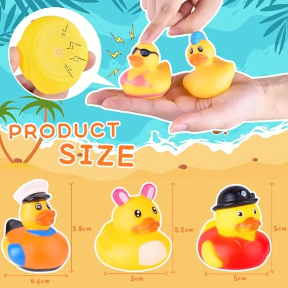 Assorted Mini Bath Ducks