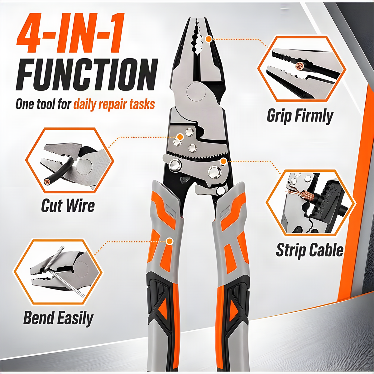 4-in-1 Ratchet Locking Pliers