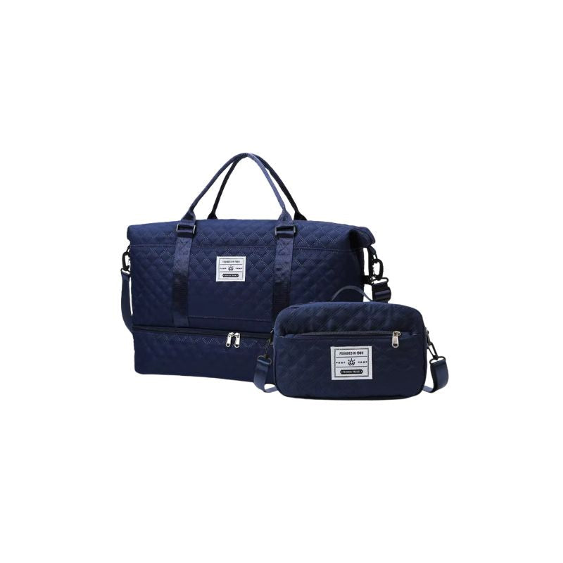 Weekendbag för kvinnor, separat skofack, vattenavvisande