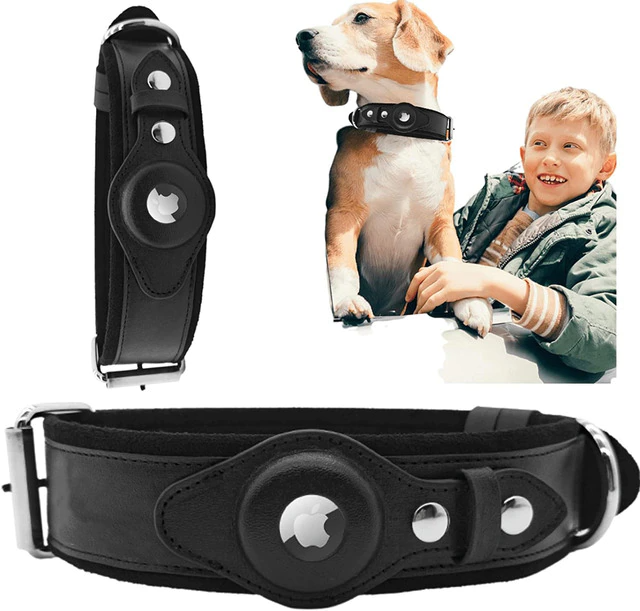 AirTag Hundehalsband aus Leder