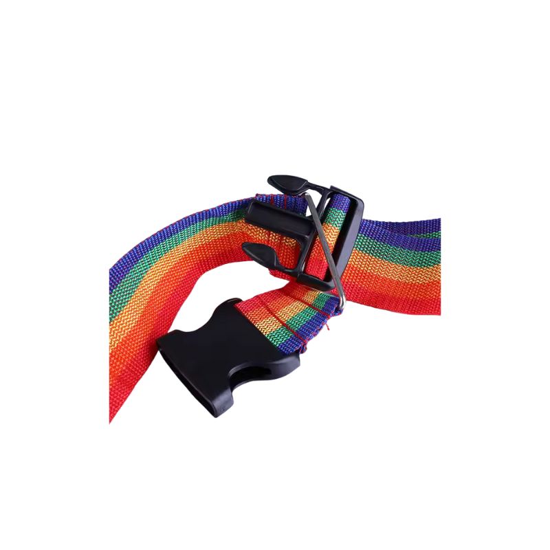 Bagagerem med kombinationslås, justerbar, rainbow