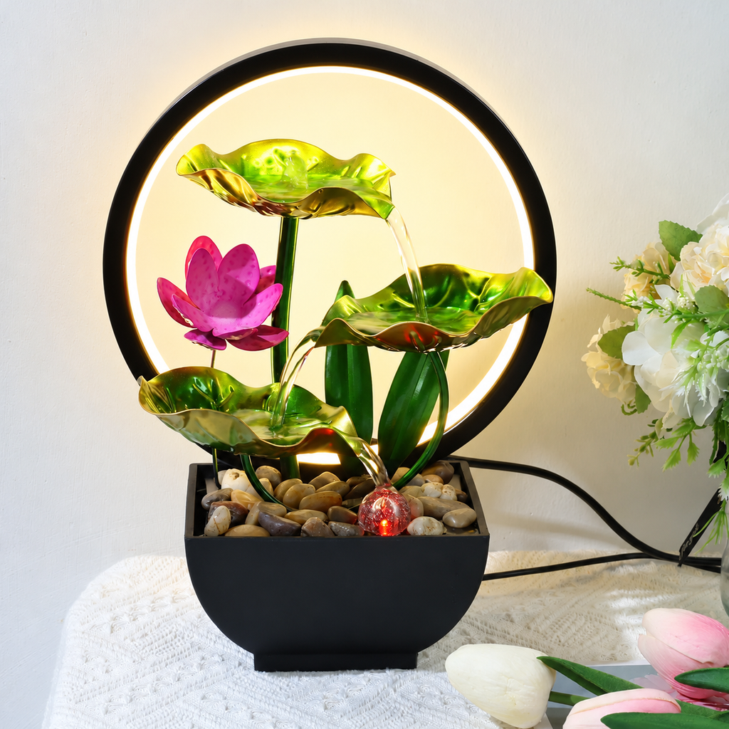 Lotus Leaf Desktop Water Fountain