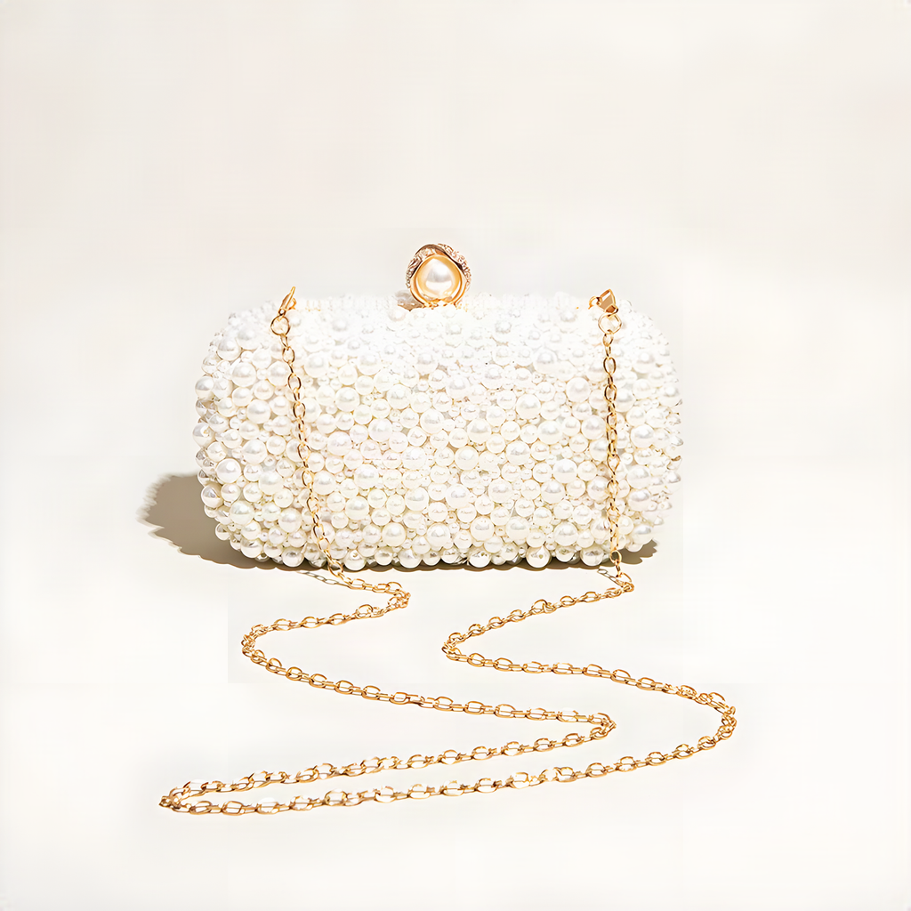 Pearl-Bead Evening Bag