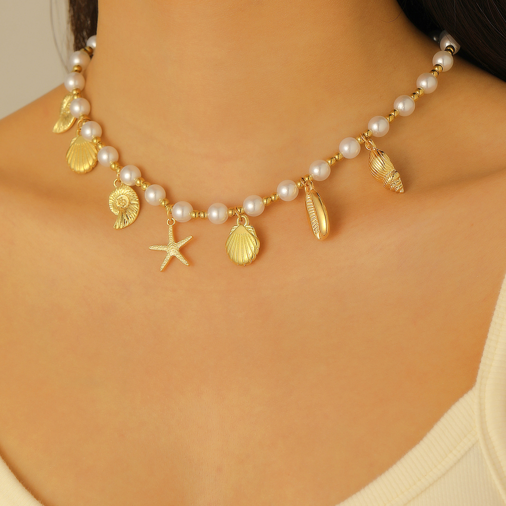 Seashell Necklace and Bracelet