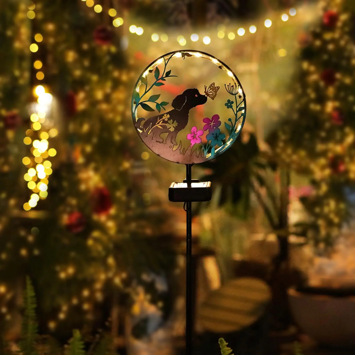 Animal Silhouette Solar Garden Stake