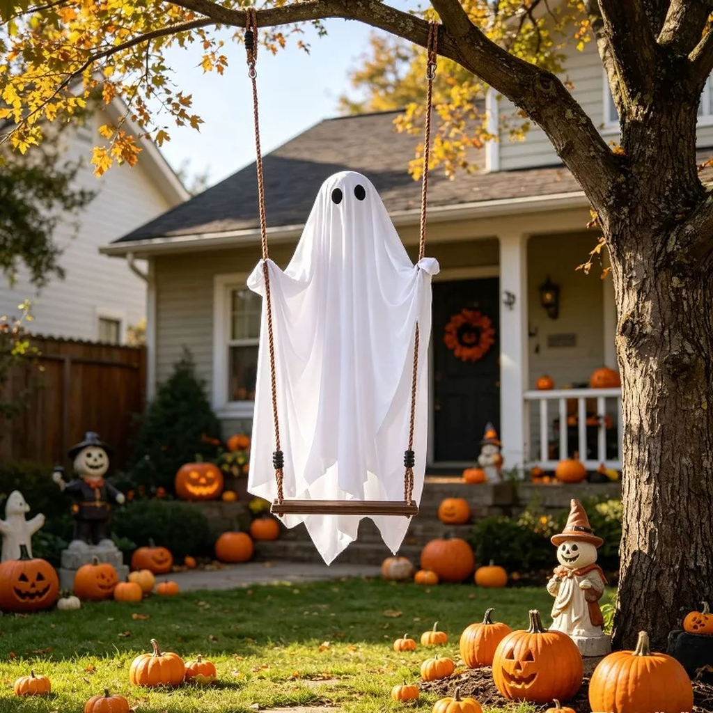 Ghost Swing Halloween Decoration