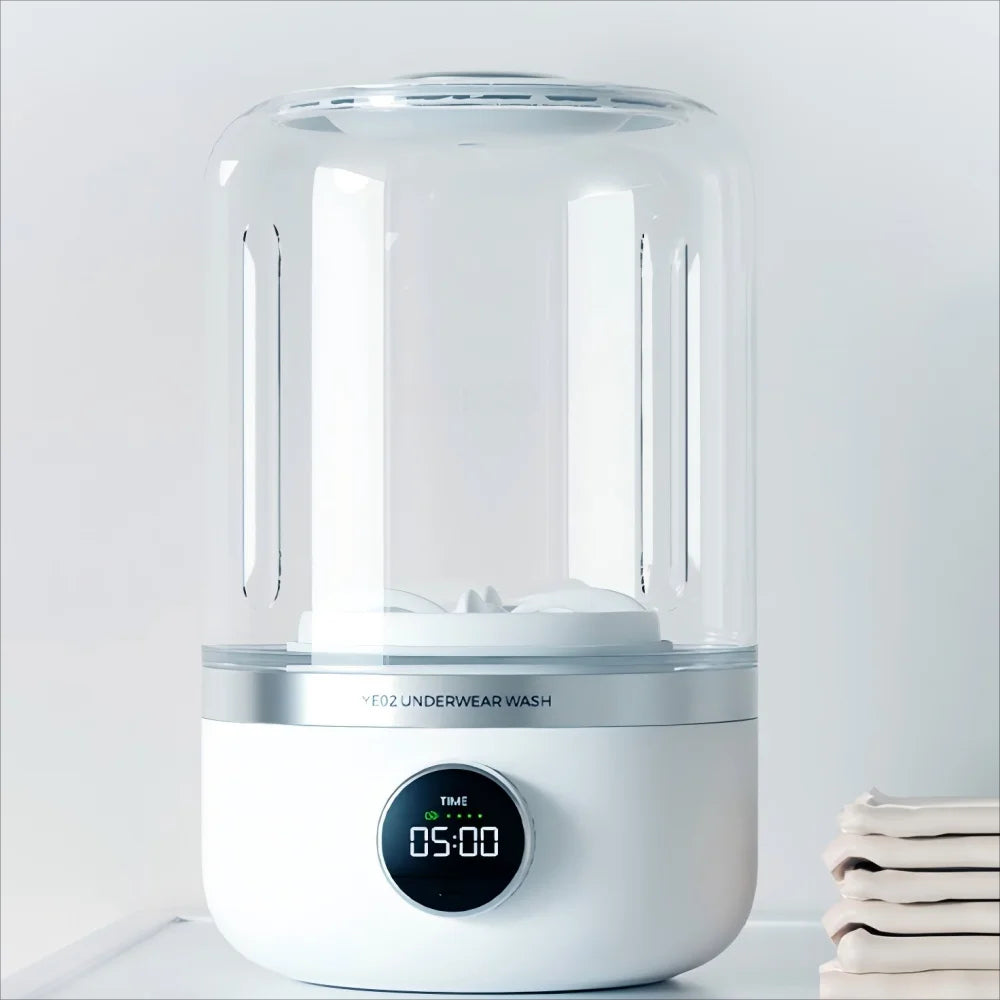 Cordless Portable Washing Machine Underwear Baby Clothes Washer with Quiet Motor