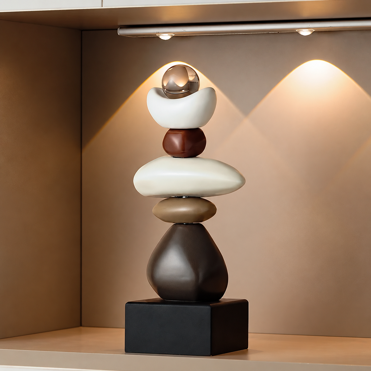 Stacked Pebble Sculpture