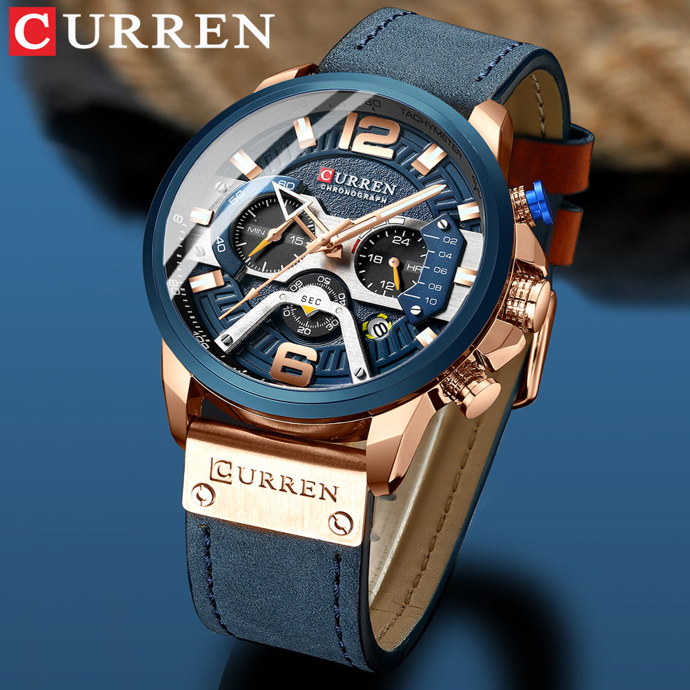 Curren Herrenuhr mit Chronograph und Box