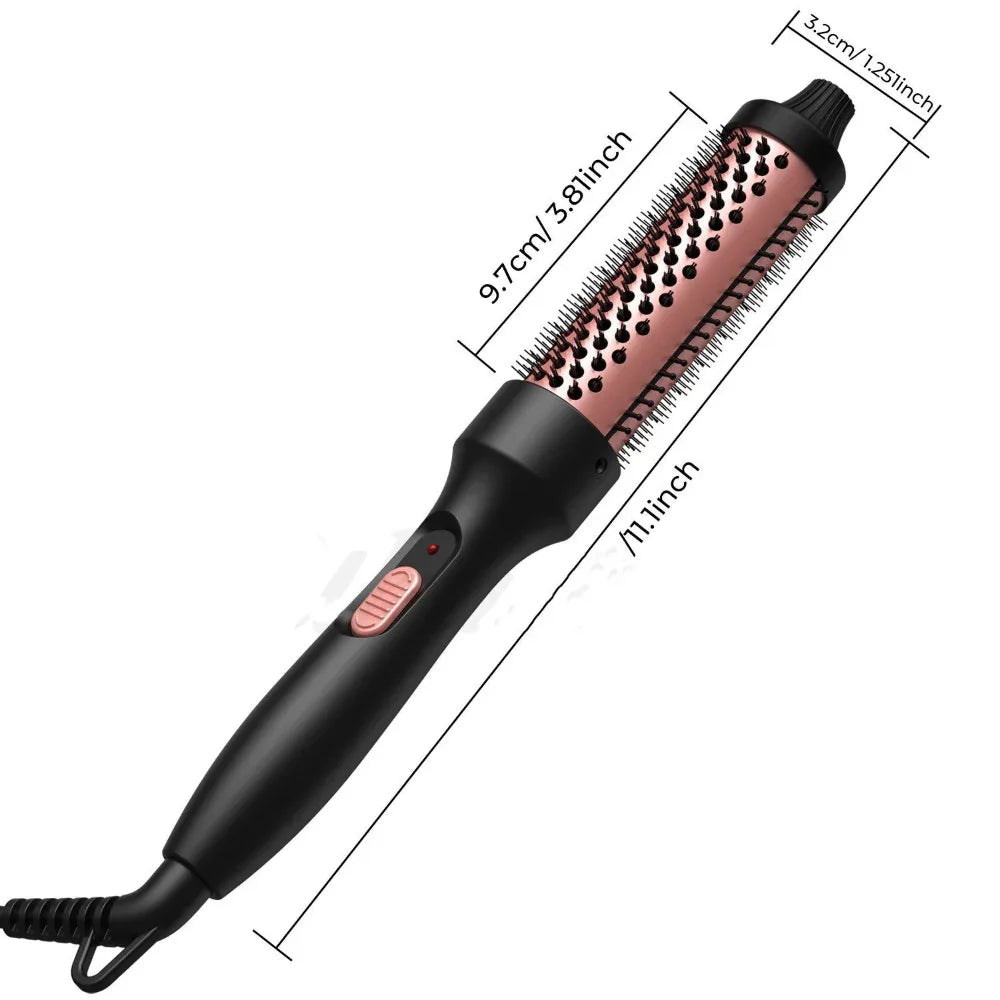 High Power Hair Straightener And Curling Iron Heating Brush For Hair Styling