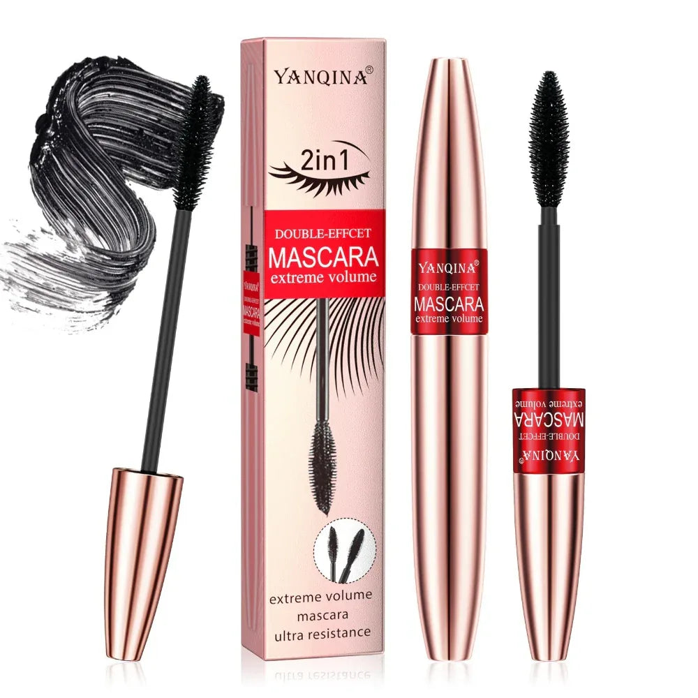 Face Makeup Double-Headed Mascara Non Smudge