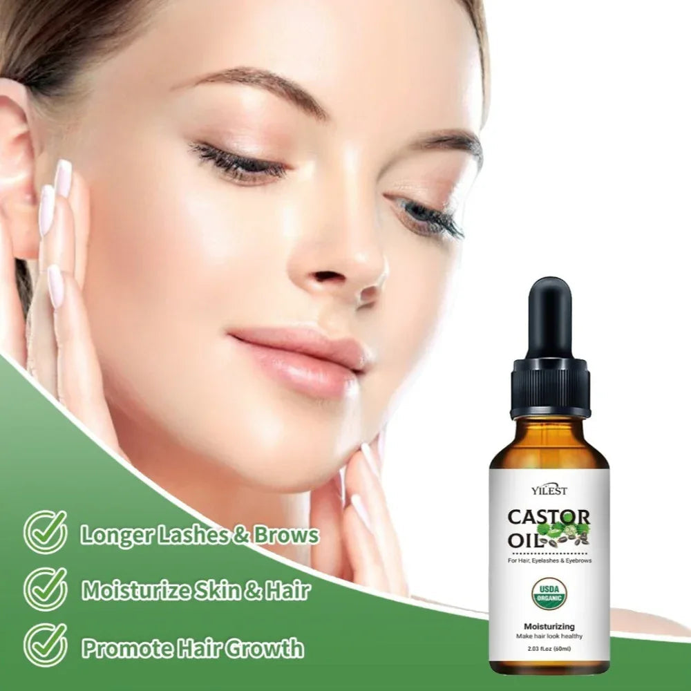 Hair Growth Oil For Long Eyebrows Eyelashes And Thick Full Hair