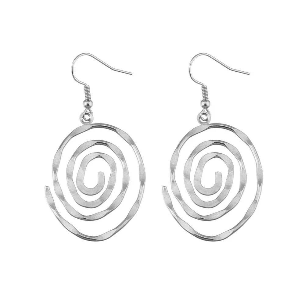 Creative Hollow Circular Vortex Earrings For Women