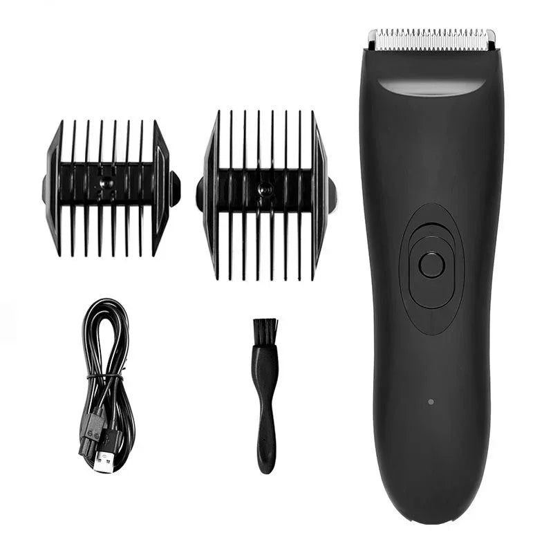 Men's Intimate Groin Private Parts Whole Body Hair Waterproof Rechargeable Shaver Trimmer