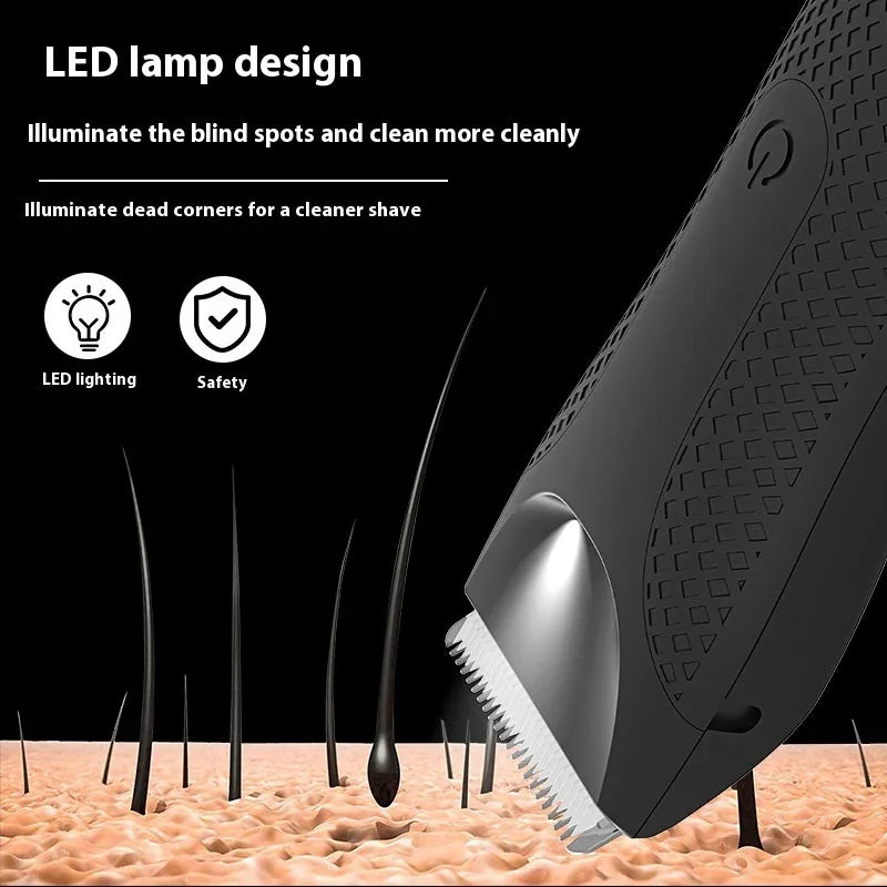 Whole Body Hair Trimmer Electric Groin Pubic Hair Waterproof Shaver