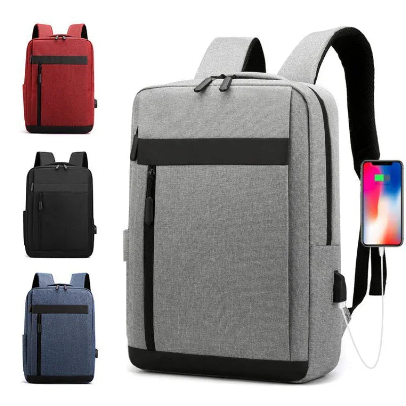 Large-Capacity Business Travel Bag Unisex Backpack With USB Charging Port
