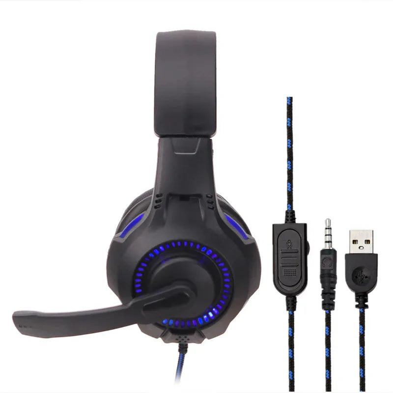 Light-Emitting Head-Mounted PS5 Gaming Headset