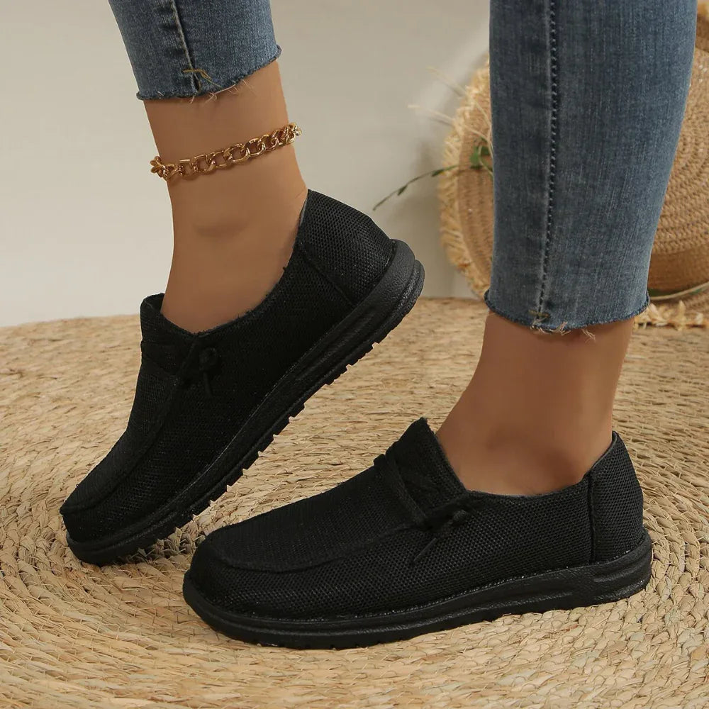 Women's Casual Shoes Lace Up Flat Slip-On Loafers