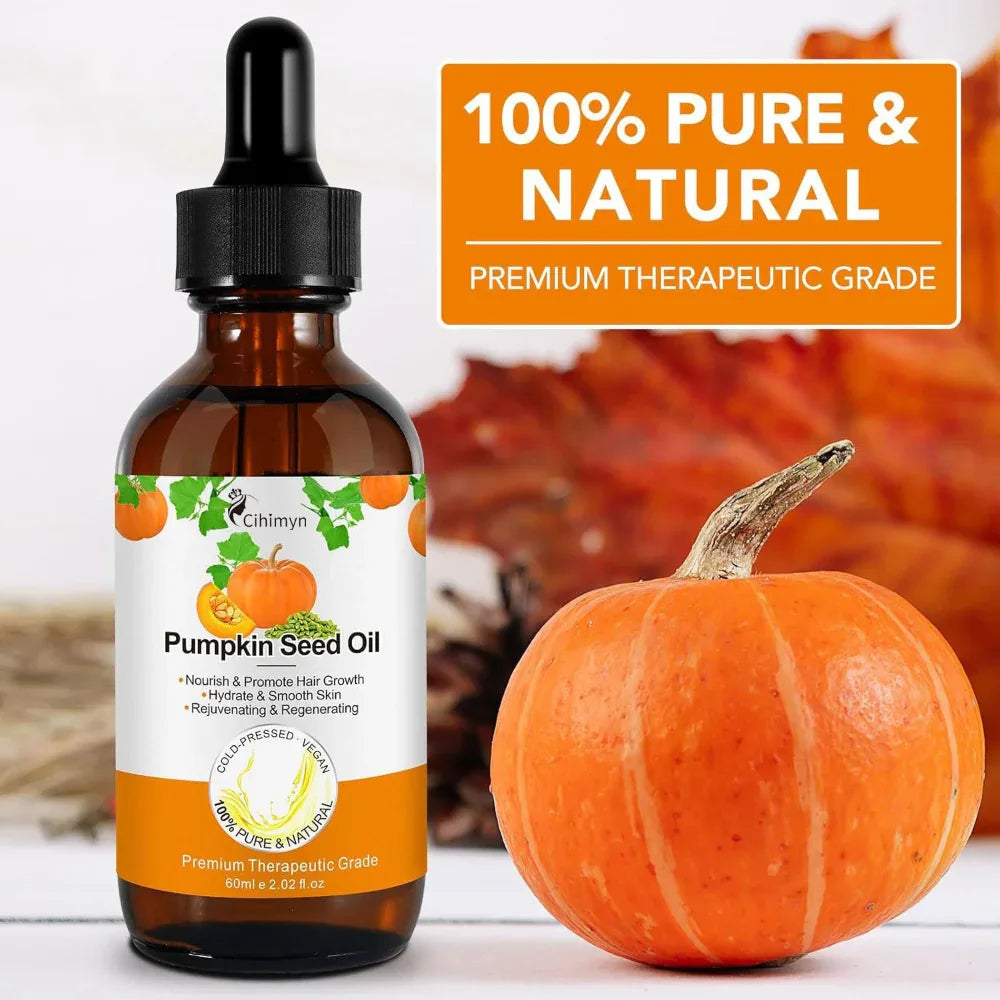 Pumpkin Seed Oil Moistens And Maintains Hair Roots For Healthy Thick Hair