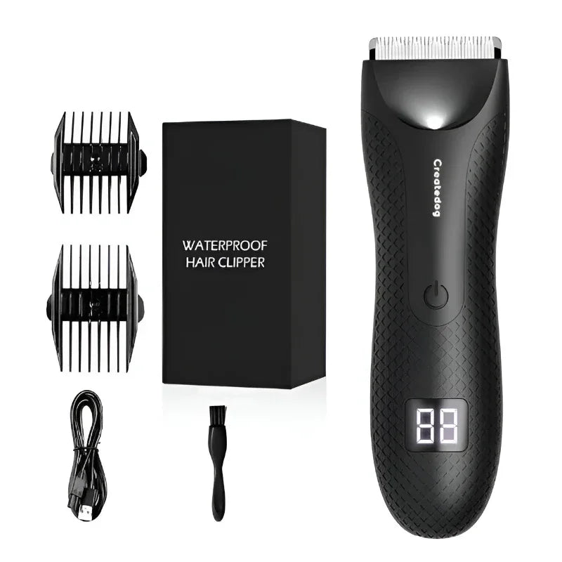 Whole Body Hair Trimmer Electric Groin Pubic Hair Waterproof Shaver