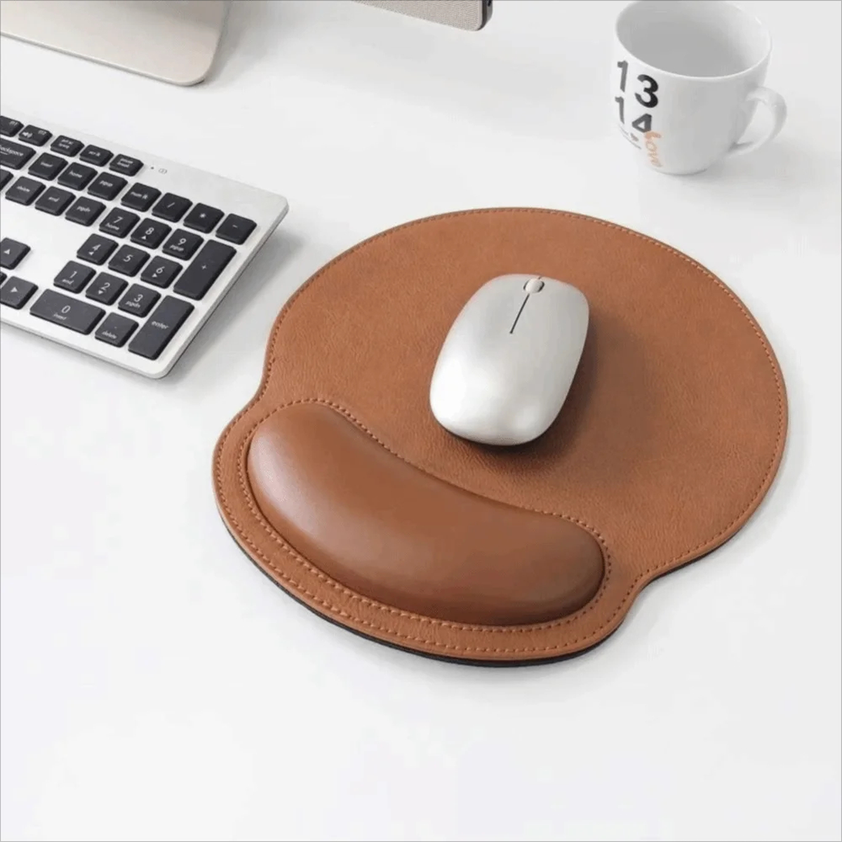 Stitched Mouse Pad with Wrist Rest