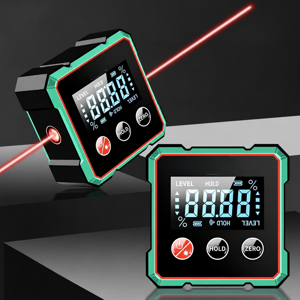 Dual-Laser Digital Angle Gauge