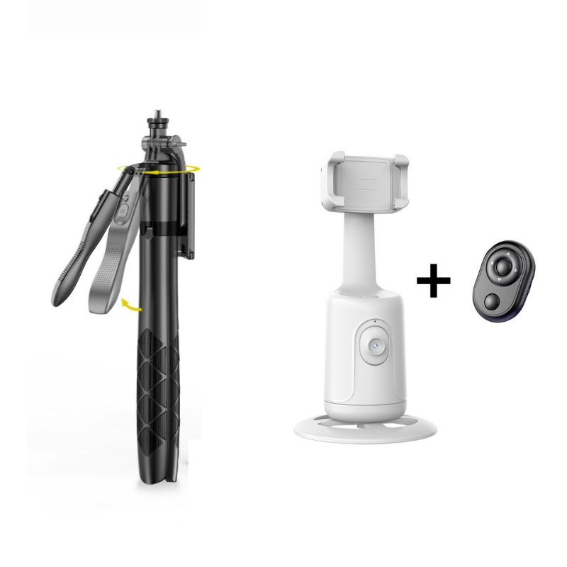 Automatisches Gimbal mit Gesichtserkennung für Smartphones, inklusive Fernbedienung, L16 Selfie-Stick und Stativ