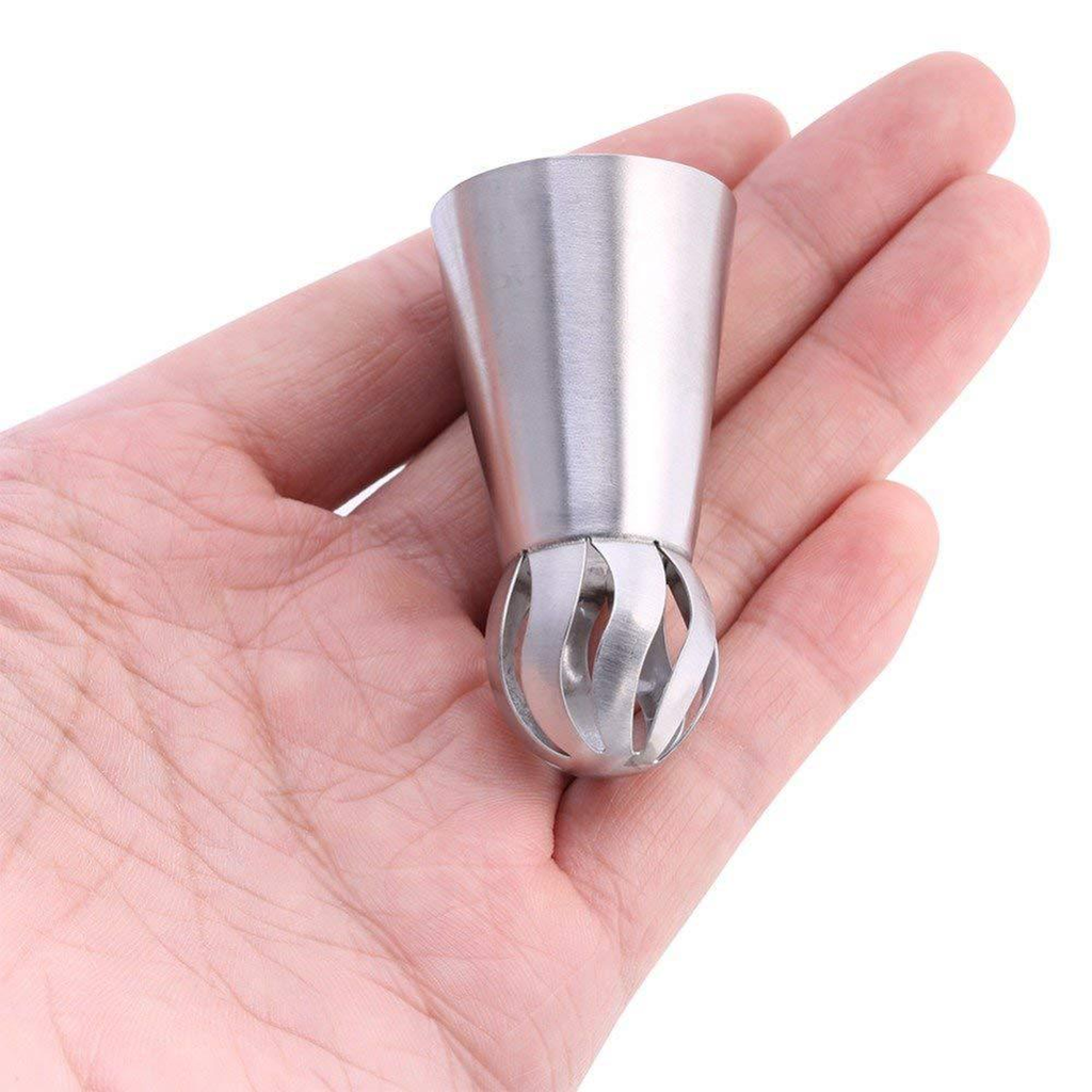 Eight Spherical Flower Piping Tips