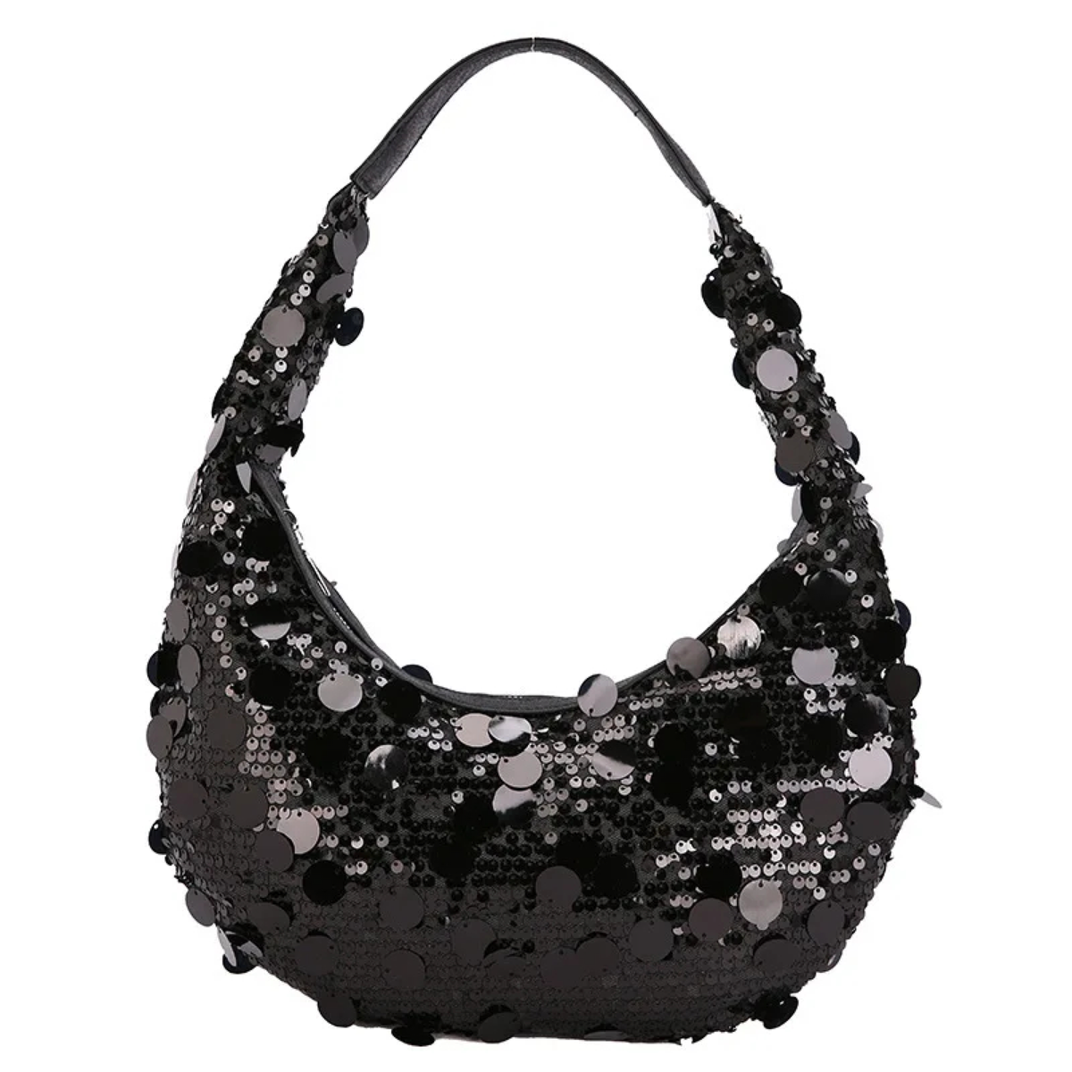 Sequin Crescent Shoulder Bag