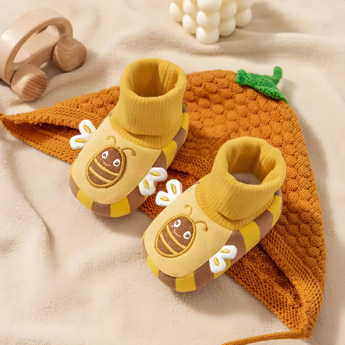 Fleece Lined Baby Sock Shoes