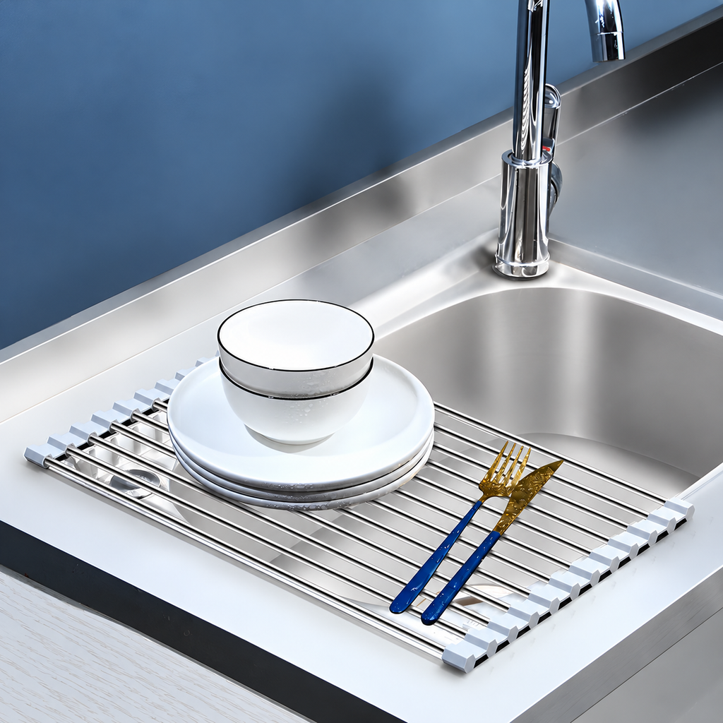 Roll-Up Sink Drying Rack