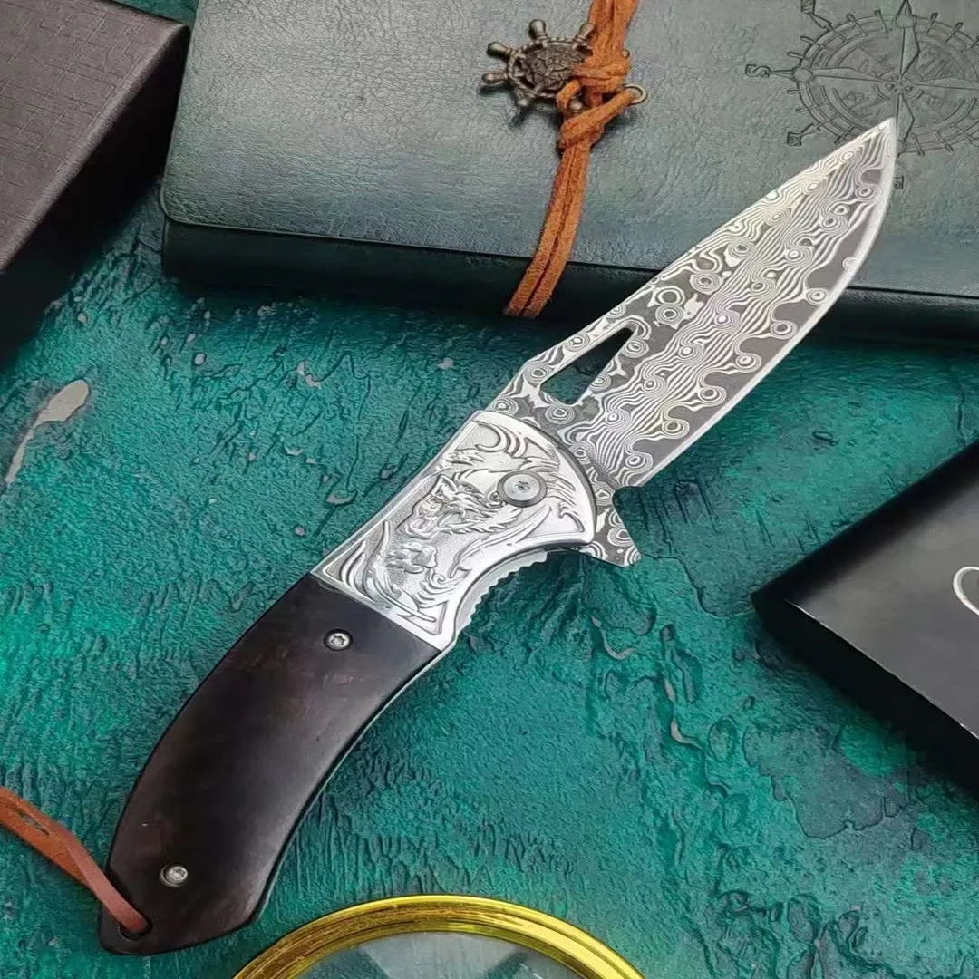 Klappmesser aus Damaszenerstahl