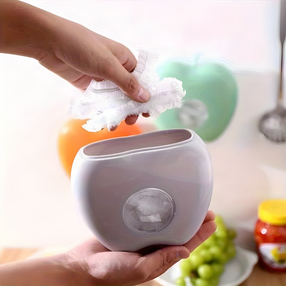 Wall-Mounted Food Cover Dispenser