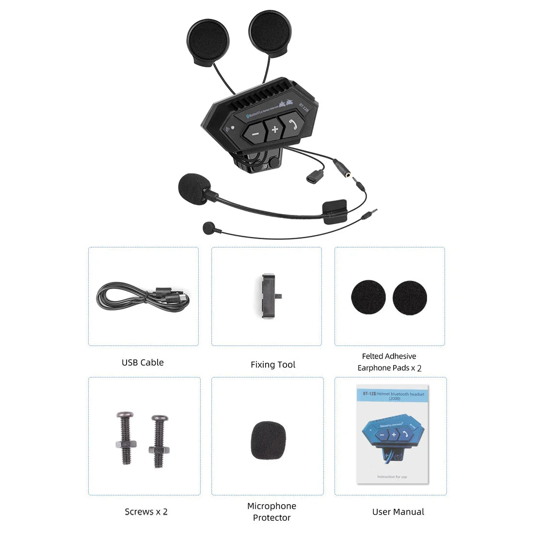 Motorrad-Bluetooth-Helm-Headset