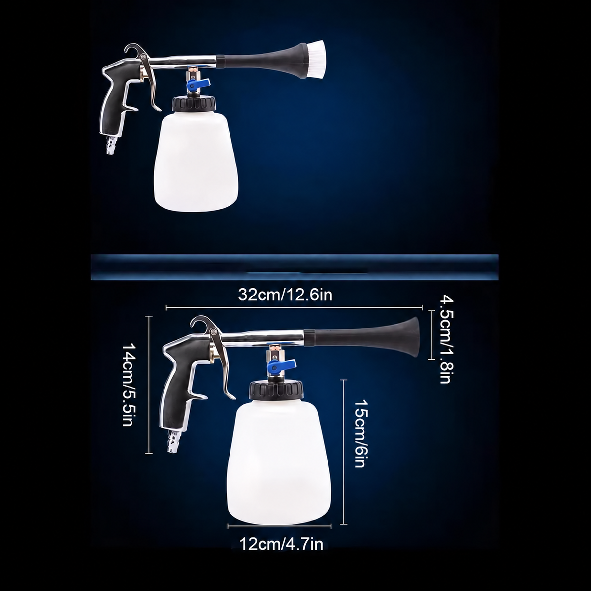 Pneumatic Interior Cleaning Gun Kit