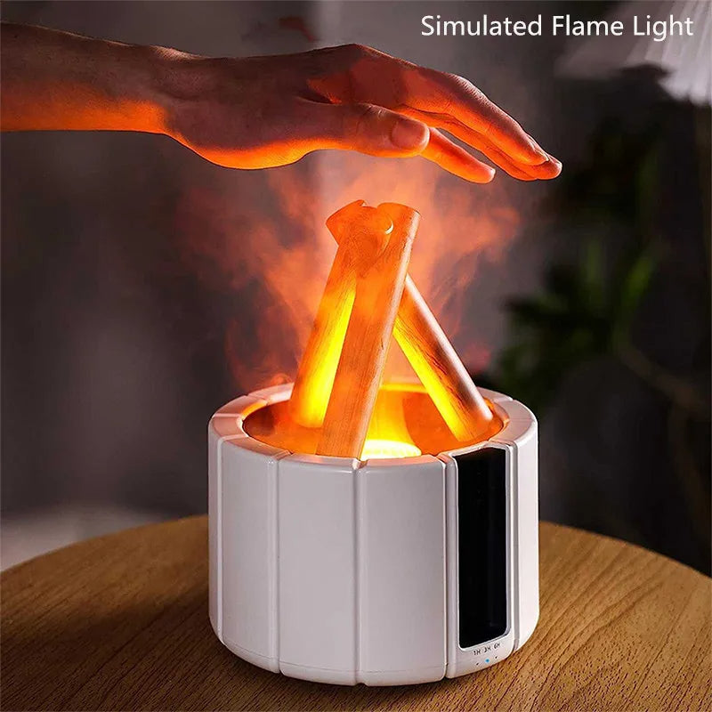 Diffusor in Form eines Lagerfeuers