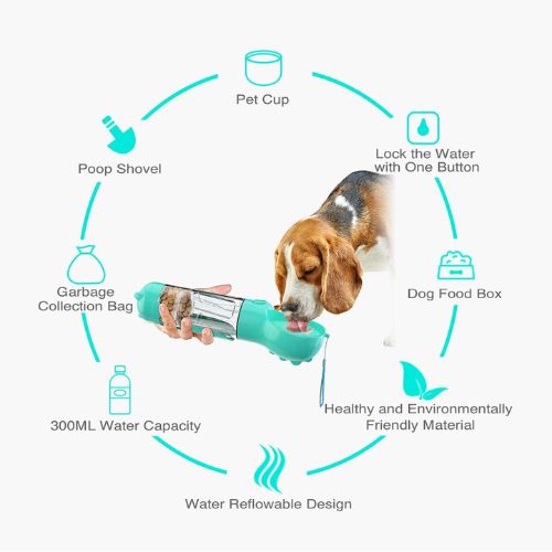 Portable Pet Feeder Water and Food