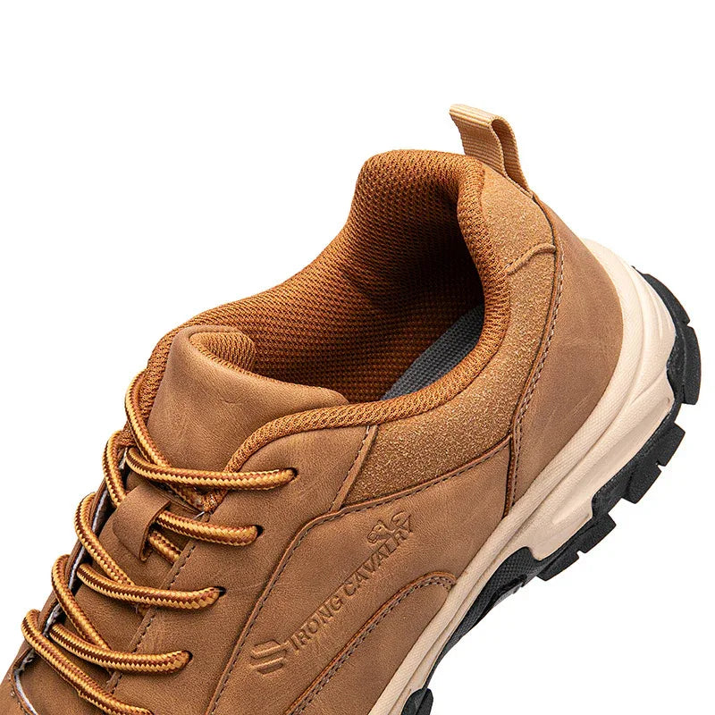 Leather Waterproof Men's Casual Running Board Shoes
