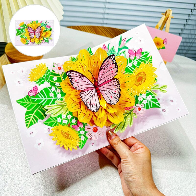3D Blomsterkort
