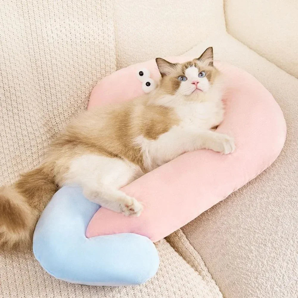 Cute Cat Eye Pillow Pet Neck Support Sleeping Pillow For All Seasons Cat And Dogs Supplies Pet Accessories