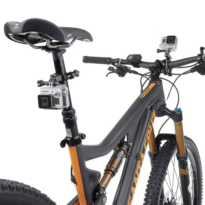 Fäste GoPro till cykelstyre och sadelstolpe - Med länkarm - Rör 10-35mm