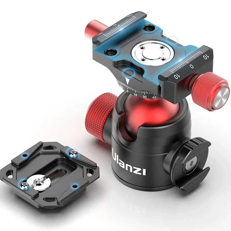 Ulanzi U-70 Kulledsfäste Vlog mit 360-Grad-Grader – Aluminium