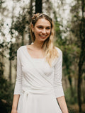 MAXI DRESS BRIDE 3/4 SLEEVE-0