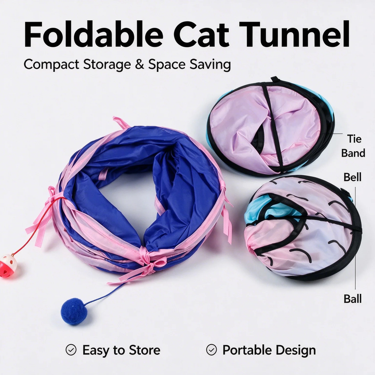 Cat Tunnel Tent Play Set