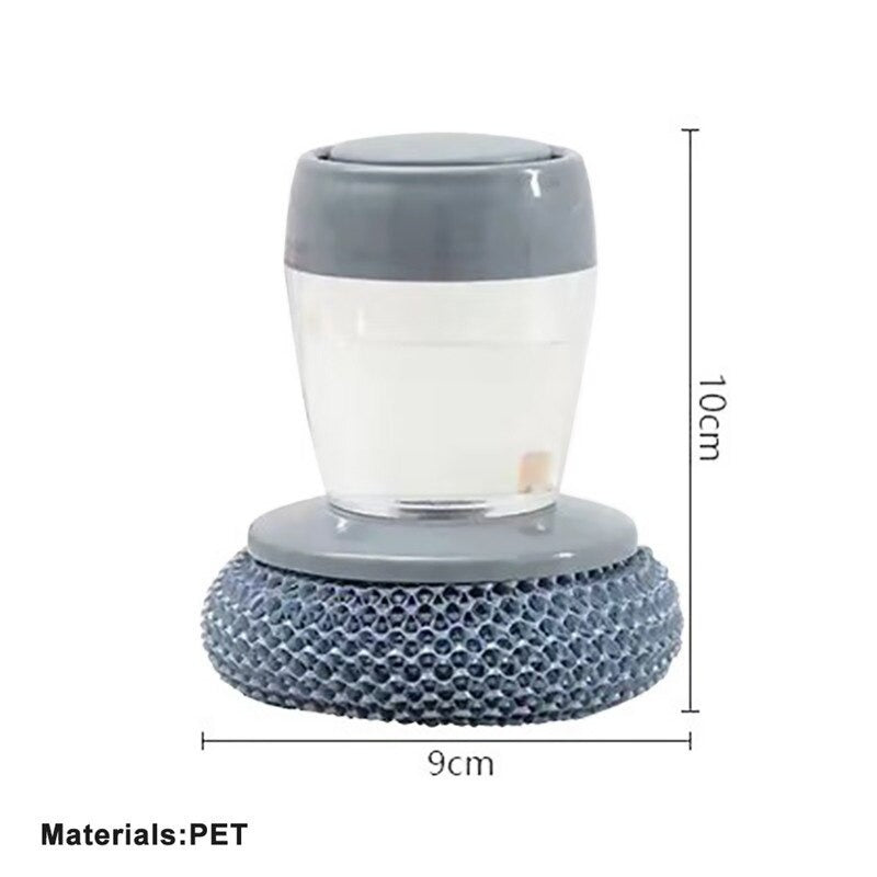 Automatic Liquid-fill Scrubber Kitchen Sponge for Washing Dishes Scrubbers Cleaning Utensil Spiral Scourers Cleaner for Pan Bowl