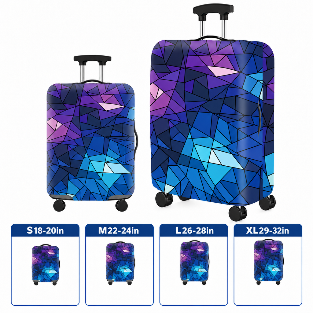 Printed Stretch Suitcase Cover