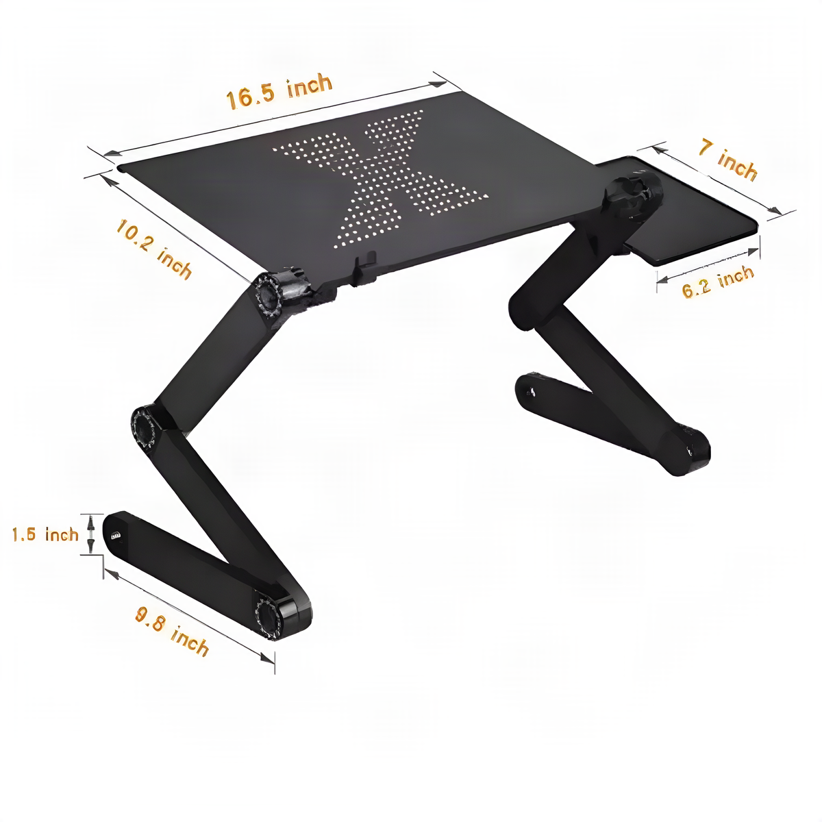 Adjustable Laptop Desk with Cooling Fan