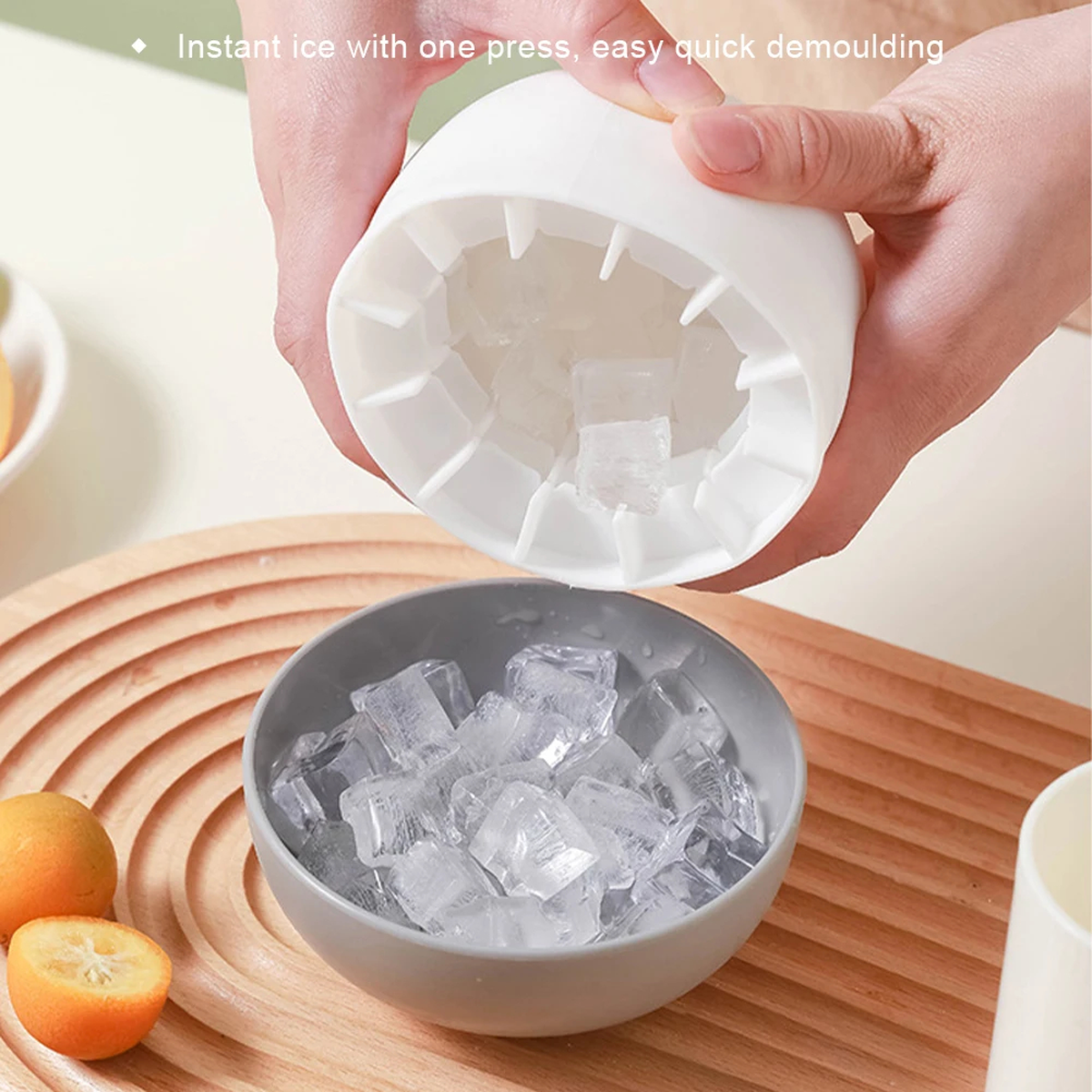 Mushroom Ice Cube Mold and Serving Bowl